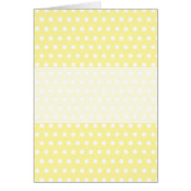 Yellow polka dots pattern. Spotty. Greeting Cards