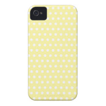 Yellow polka dots pattern. Spotty. iPhone 4 Case-Mate Cases