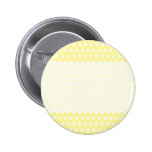 Yellow polka dots pattern. Spotty. Pinback Buttons