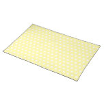 Yellow polka dots pattern. Spotty. Placemats