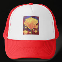 Yellow Poppies Painting Art - Multi hats