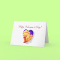 Yellow Poppies Valentine Flower Art - Multi cards