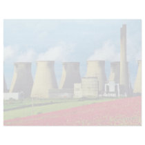 Yellow Poppy field and Ferrybridge power station, Letterhead Design