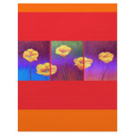 Yellow Poppy Flower Painting - Multi Customized Letterhead