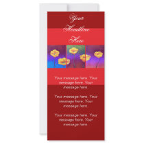 Yellow Poppy Flower Painting - Multi rack cards by JUDERM Yellow Poppy Flower Painting - Multi rack cards