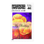 Yellow Poppy Flower Wedding Day - Multi Postage