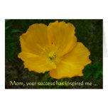 Yellow Poppy Mother's Day Card