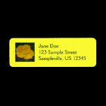 Yellow Poppy Return Address Label