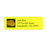 Yellow Poppy Return Address Label