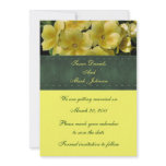 Yellow Primrose Floral Wedding Save The Date Invitation