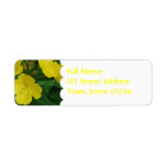Yellow Primrose Mailing Labels