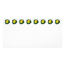 Yellow Primroses Custom Photo Card