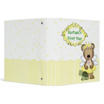 Yellow Princess Baby Binder by stationeryshop Yellow Princess Baby Binder