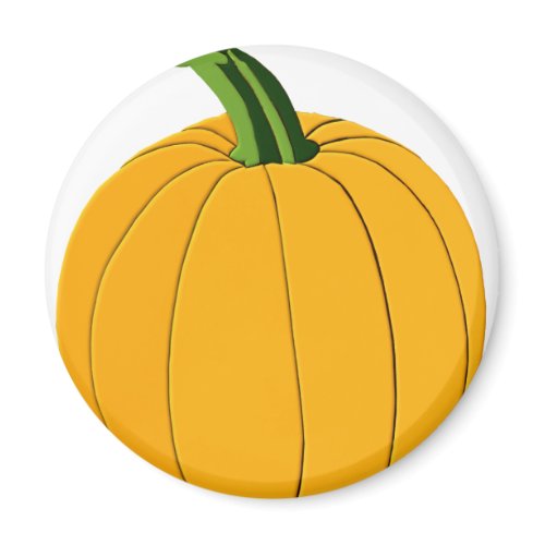 Yellow pumpkin magnet magnet