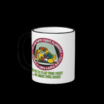 Gelbe Puppy Party Planer Tasse tassen