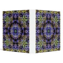 Yellow Purple Fractal Electricity Vinyl Binders