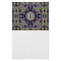 Yellow Purple Fractal Electricity H Stationery Paper