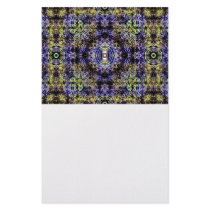 Yellow Purple Fractal Electricity I Custom Stationery