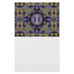 Yellow Purple Fractal Electricity I Custom Stationery