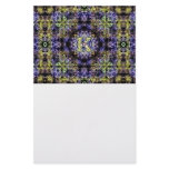 Yellow Purple Fractal Electricity K Stationery Design
