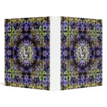 Yellow Purple Fractal Electricity M Binders
