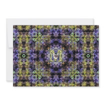 Yellow Purple Fractal Electricity M Custom Announcement