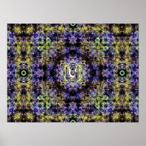 Yellow Purple Fractal Electricity M Print