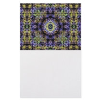 Yellow Purple Fractal Electricity O Stationery Design