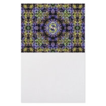 Yellow Purple Fractal Electricity S Stationery