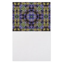 Yellow Purple Fractal Electricity Stationery