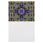 Yellow Purple Fractal Electricity Stationery
