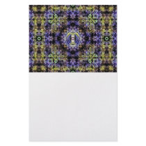Yellow Purple Fractal Electricity T Personalized Stationery