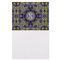 Yellow Purple Fractal Electricity X Customized Stationery