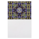 Yellow Purple Fractal Electricity X Customized Stationery