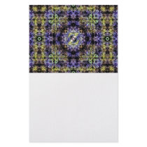 Yellow Purple Fractal Electricity Z Stationery