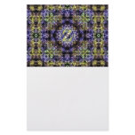 Yellow Purple Fractal Electricity Z Stationery