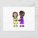 Yellow & Purple Interracial Lesbian Brides