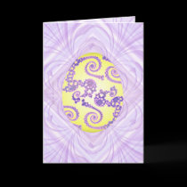 Yellow & Purple Painted Egg cards