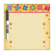 Yellow Quilt Block Dry Erase Board dry erase boards