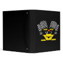 YELLOW RACE CAR binder