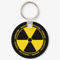 Yellow Radiation Symbol Keychain by yarddawg Yellow Radiation Symbol Keychain