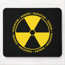 Yellow Radiation Symbol Mousepad by yarddawg Yellow Radiation Symbol Mousepad