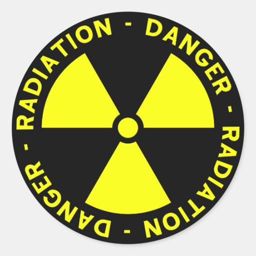 Yellow Radiation Symbol Sticker Zazzle