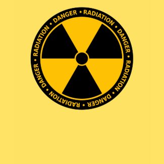 Yellow Radiation Symbol T-Shirt shirt