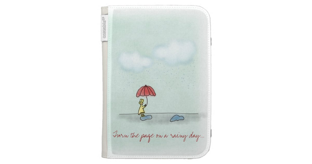 Yellow Raincoat Kindle Case Zazzle