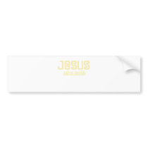 (Yellow) Reach Out, Touch Faith with Jesus! Bumper Sticker