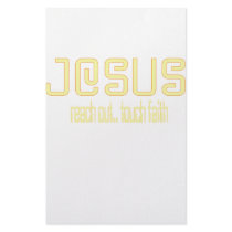 (Yellow) Reach Out, Touch Faith with Jesus! stationery by godisgroovy (Yellow) Reach Out, Touch Faith with Jesus! stationery