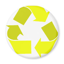 yellow recycle magnets