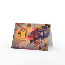 Yellow Red Blue Greeting Card