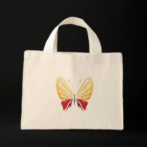 yellow red butterfly Bag bags
